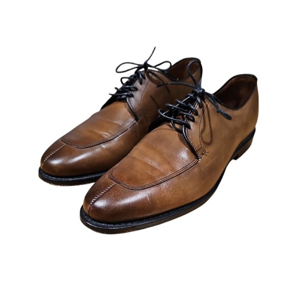 Allen Edmond Port Washington Brown Leather Split Toe Derby Shoe 9.5 main image 4